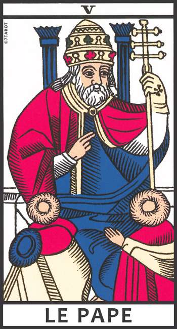 Le Pape dans le tarot de Marseille - Signification